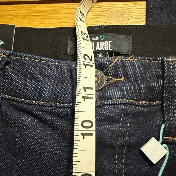 NWT Lularoe dark wash flare jeans 28 - Image 9