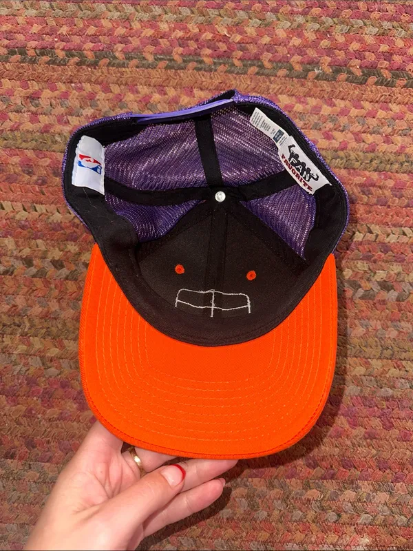 Phoenix Suns Orange & Purple Trucker Hat NBA - Image 3