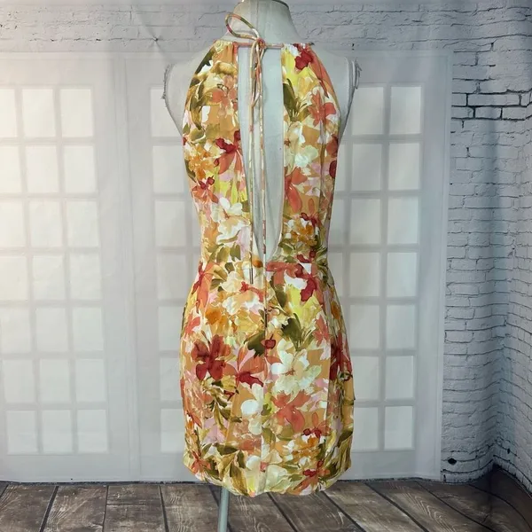 Significant Other Chiara Dress - Watercolor Floral Open Back Dress Size 8 - Image 9