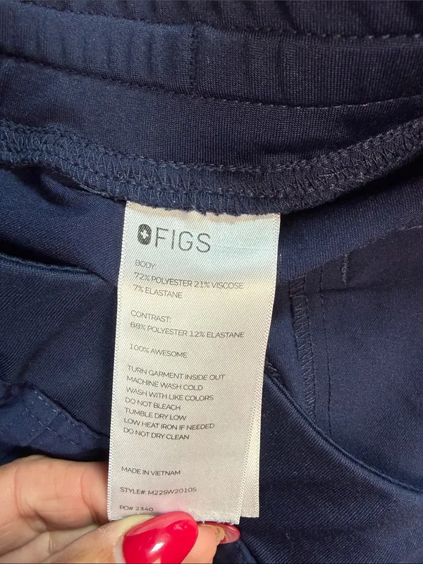 Figs technical collection  Navy Cargo Pants - Slim Work Taper - Image 3