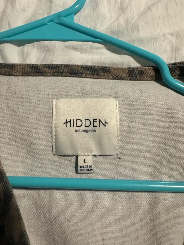 Hidden Jeans cheetah denim vest - Image 3