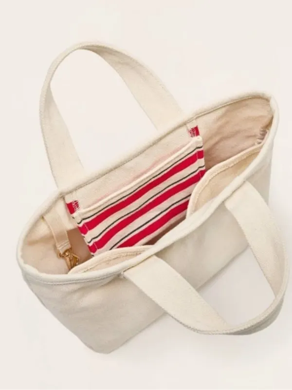 NWT Parke x Target Mini Canvas Tote Bag Natural - Image 3