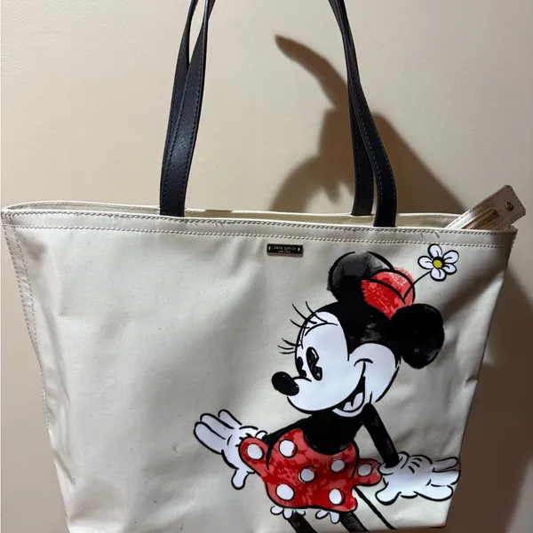 Disney Kate Spade Minnie Mouse Mickey Francis Tote‎ Bag Purse Disney E - Image 2