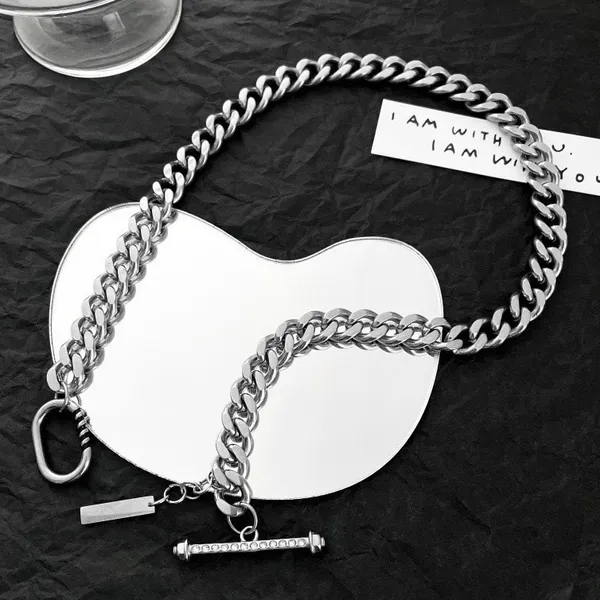 Link Chain Necklace for Men Women Streetwear Unisex Hip Hop Style - Image 3