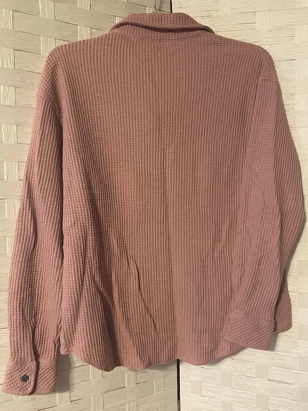 BUFFALO WAFFLE BUTTON-DOWN TOP WOMENS SIZE XS (Midday Rose) Country - Image 9