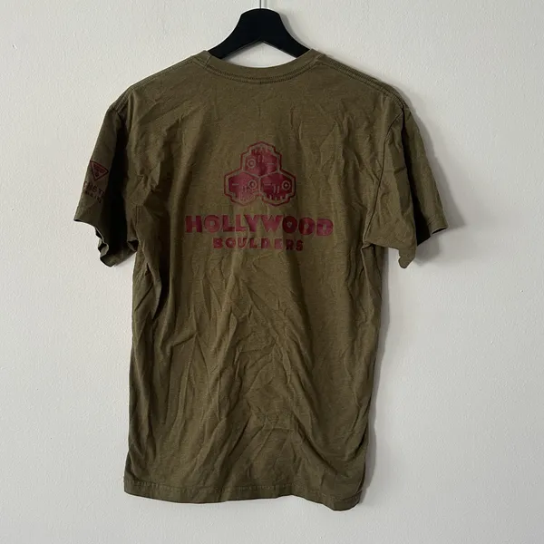 Next Level Hollywood Boulders Green T-Shirt No Size Tag Est. Size S/M - Image 7
