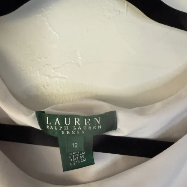 Lauren Ralph Lauren Women's Black & White Long Sleeve Sheath Dress Old‎ Money - Image 6