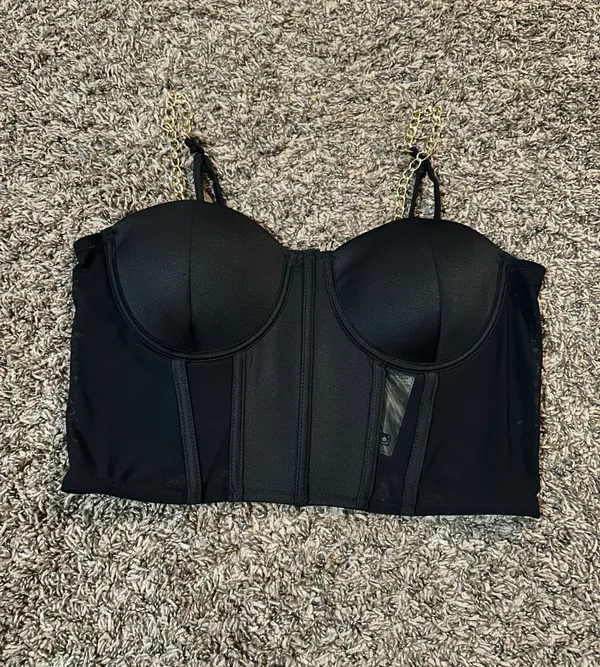 Say What? Mesh crop top - Image 3