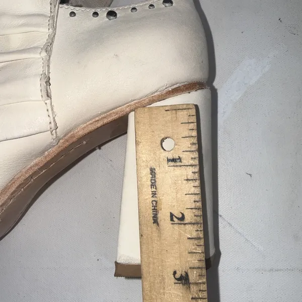 Freebird Distressed Festival Stud Jericho White‎ Leather Boots Ankle Booties 12 - Image 14