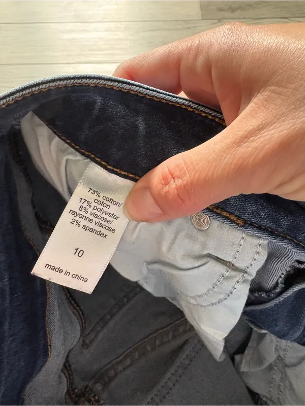 Maurices Distressed Dark Blue Ankle Jeans - Image 4