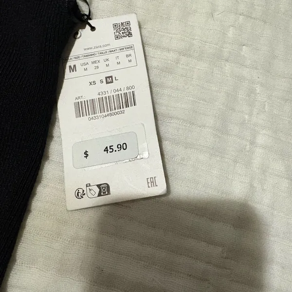 Zara Elegant Black Mini Dress - Image 2