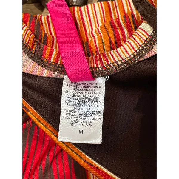 Heart Soul Abstract Racerback Maxi Dress Size M Neutral Bead Detail - Image 7