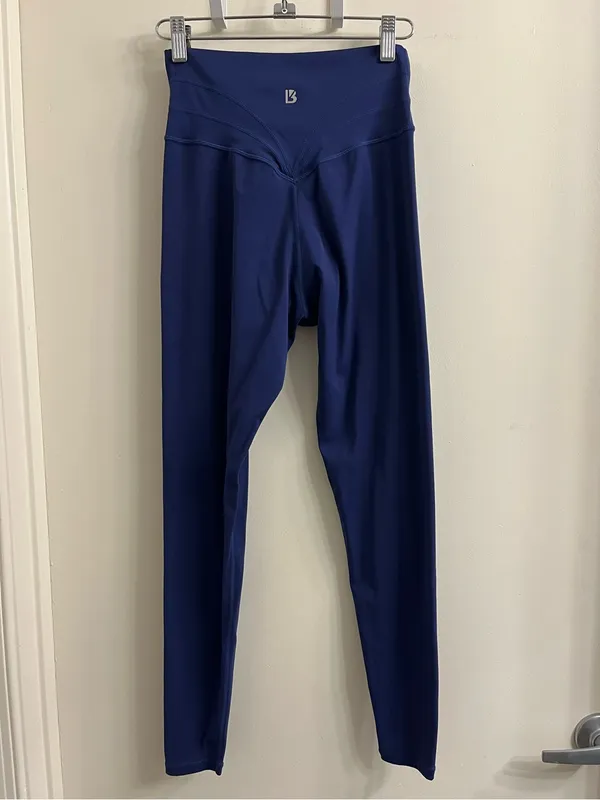 Buff Bunny Legacy Crossover Leggings Blue Medium - Image 3