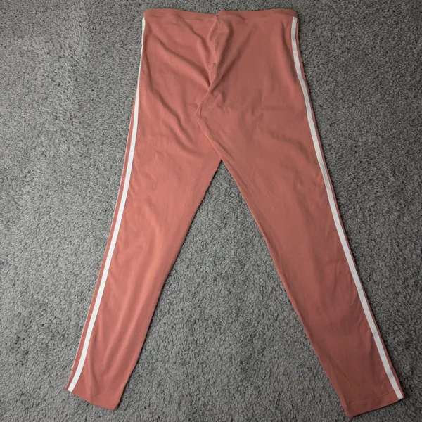 Adidas Originals Womens 3-Stripes Leggings Pink White Trefoil leggings Large - Image 5