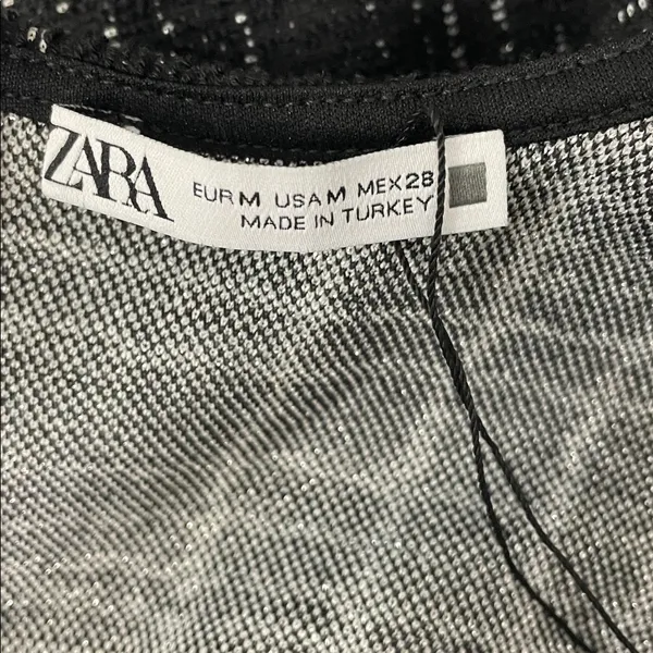 Zara Textured Jacquard Dress - Image 7