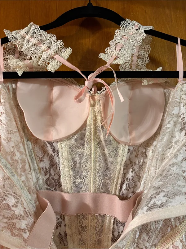 Glass Candy Corset Dress Pink Size L - Image 7
