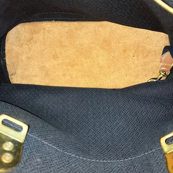 Vintage Dooney and Bourke Leather Trim Canvas Shoulder Bag - Image 13