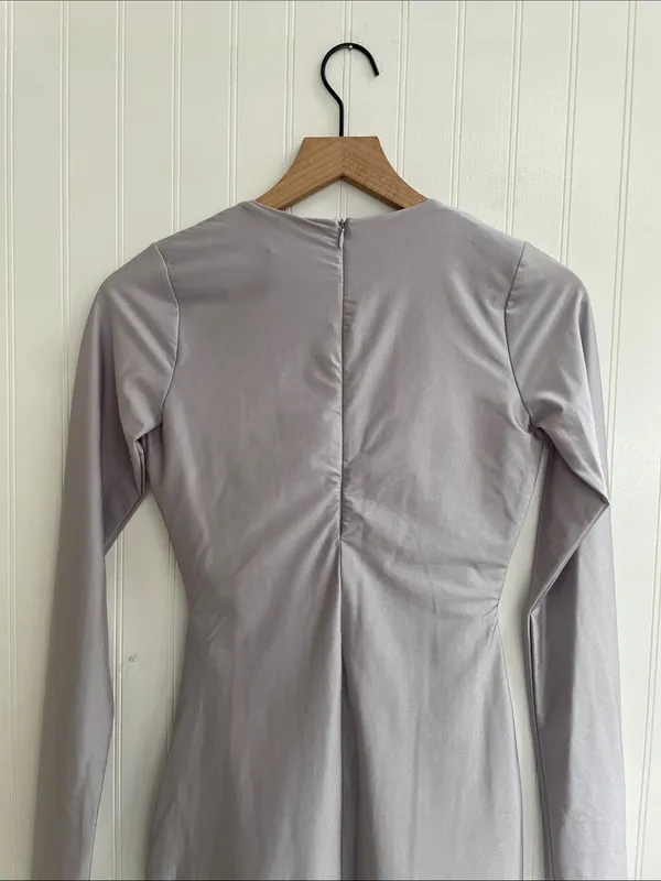NAKED WARDROBE Figure U Out Mini Dress Long Sleeve Bodycon Size L NWT - Image 7