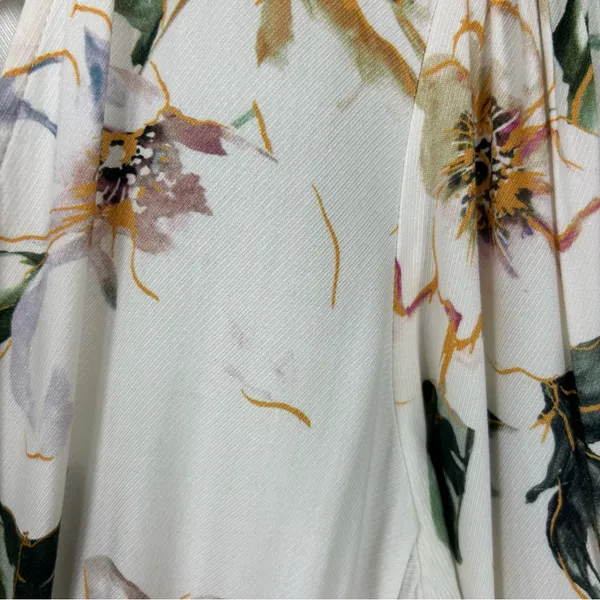 Shore Floral Smocked Waist Mini Dress Size XS - Image 8