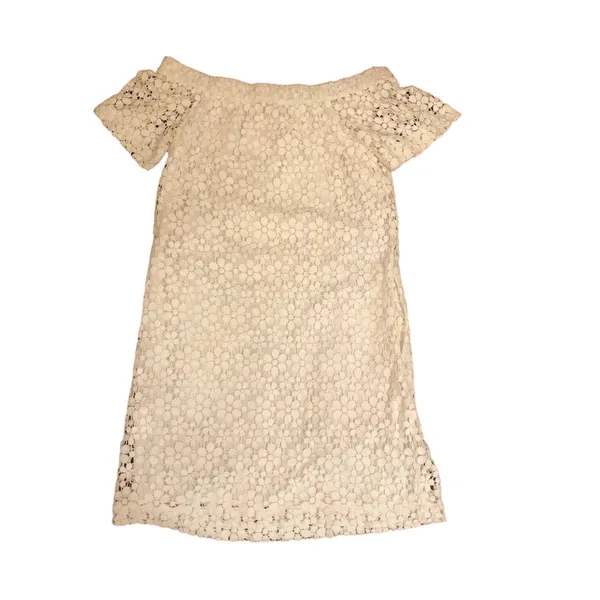 ALC Frank Bolen Lace White Floral Mini Off the Shoulder - Image 4