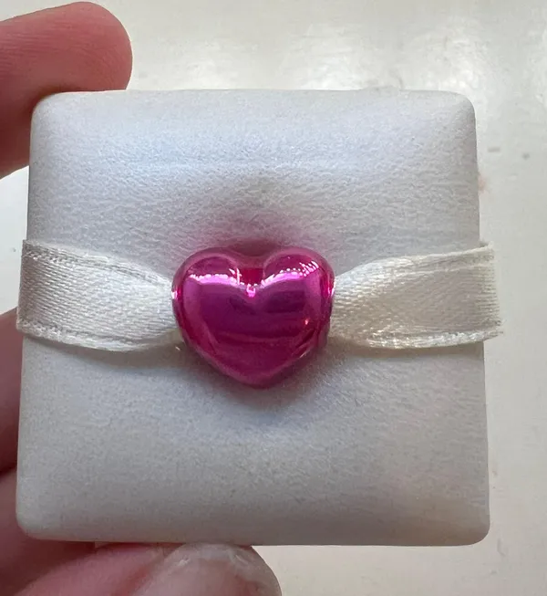 Pandora NEW  Pink Heart Charm - Image 2