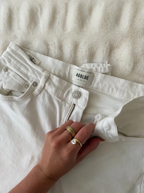 Agolde White Jeans - Image 3