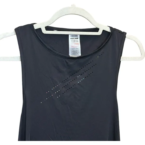 Gymshark Black Open Back Muscle Tank | Women’s Medium - Image 5