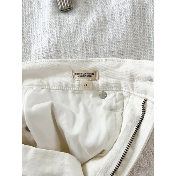 Madewell | The Perfect Vintage Jean Straight Leg | Tile White | Sz 25 - Image 12