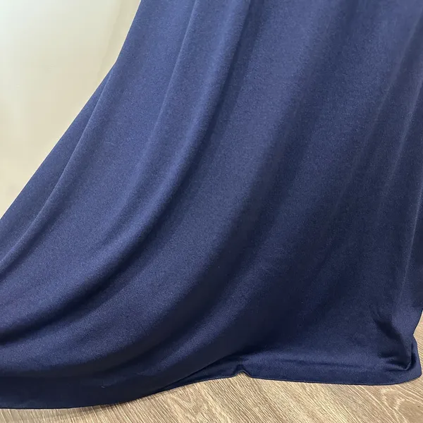 VTG‎ 70s Blue Bucolic Maxi Dress Bow Accent Boho Hippie Victorian Edwardian XS - Image 8
