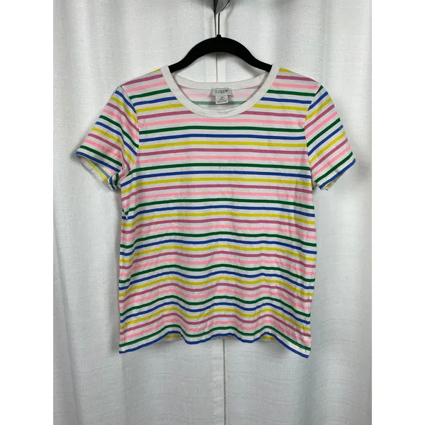 J.Crew Rainbow Stripe Cotton Pajama Short Set Sz.XS - Image 5