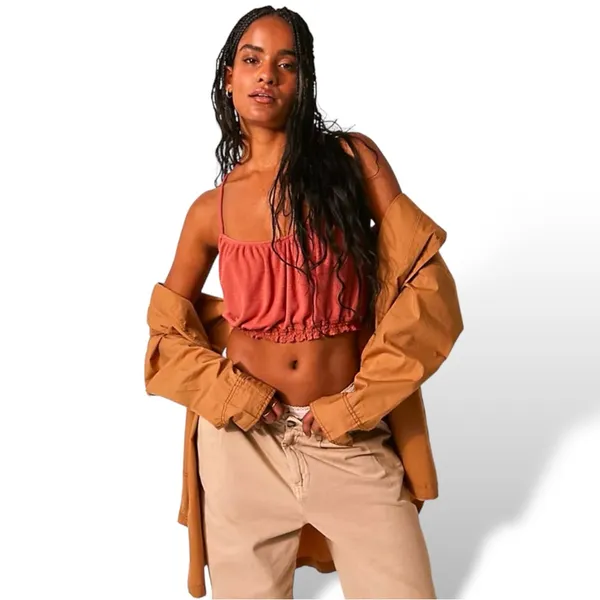 Free People Faded Love Cami Sundown Rust MD NWT - Image 2
