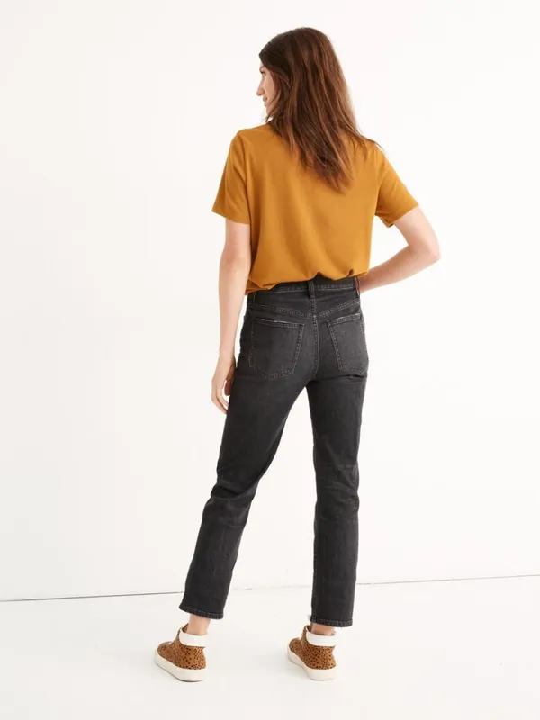 Madewell The Perfect Vintage Crop Jeans Sumner Wash High Rise‎ Black Size 25 - Image 2