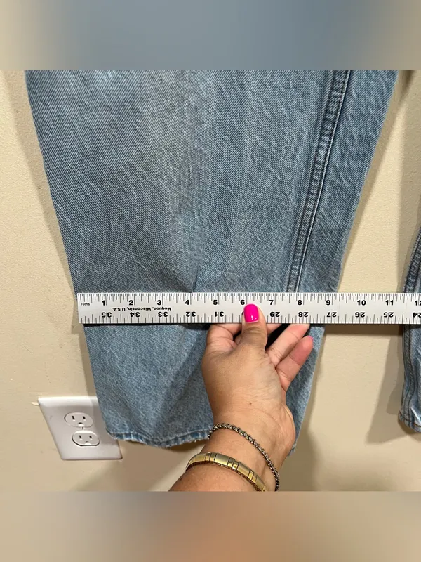 Abercrombie & Fitch The Loose High Rise 2 Regular light denim jeans curve love - Image 6