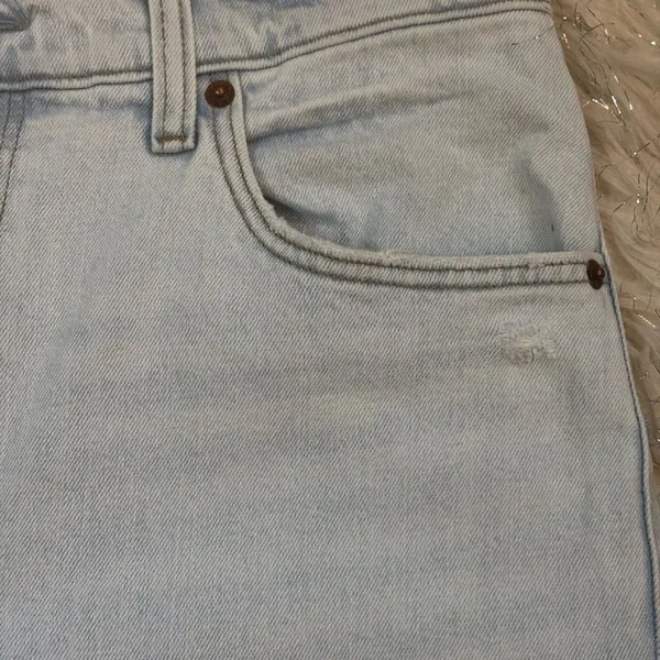 Abercrombie & Fitch Women’s Light Blue Straight Ultra High Rise Jeans Size 31/12 - Image 12