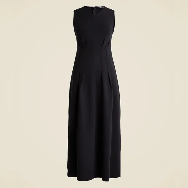 J. Crew Nadia Dress in Ponte Black Seamed Darted Size Small Office Spring - Image 11