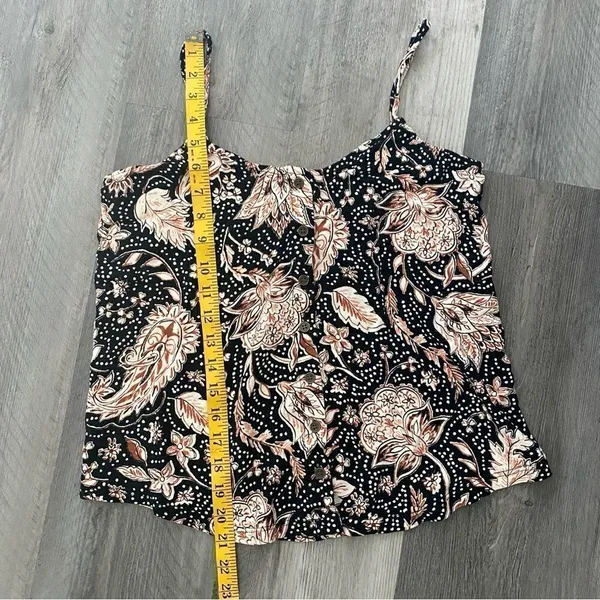 P.J. Salvage Paisley Button Front Top Soft Medium Loungewear - Image 8