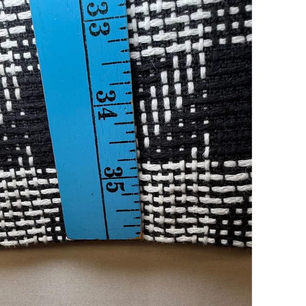 Karl Lagerfeld Paris Houndstooth Sheath Dress Faux Leather‎ Trim Black White 6 - Image 9