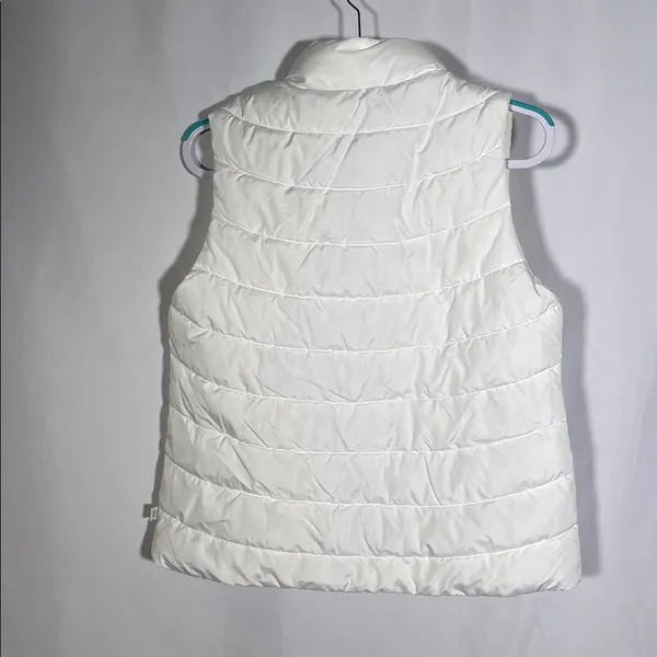 GAP WOMENS WHITE COLD CONTROL PUFFER VEST MEDIUM - Image 3