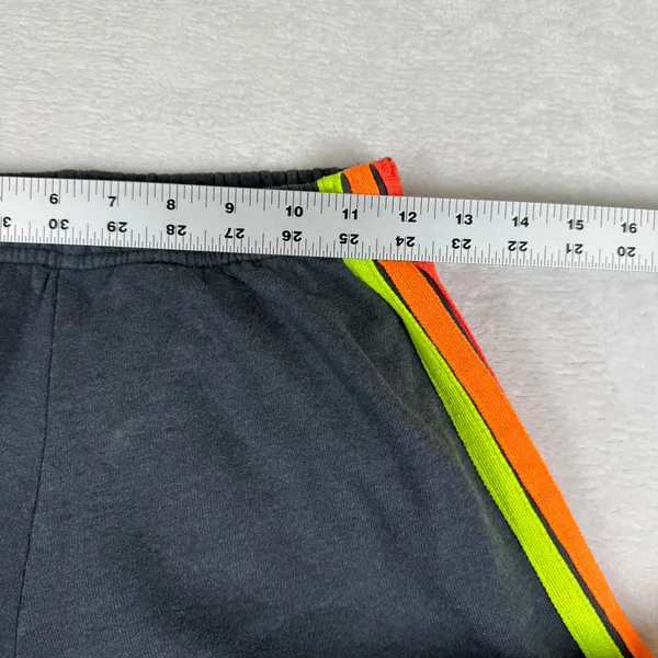 Aviator Nation Charcoal Gray Rainbow Stripe Sweatpants Joggers Womens Size‎ S - Image 7
