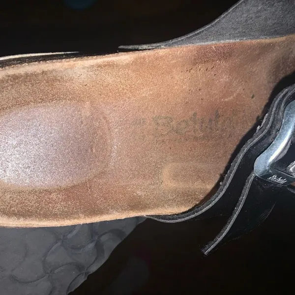 Birkenstock Betula black patent leather cork 40/9.5 ortho sandals - Image 5