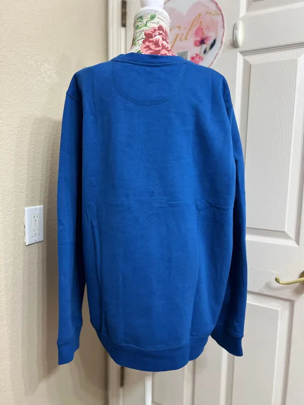Tek Gear Men's Crewneck Sweater in Vibrant Blue - Image 3