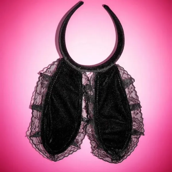 Sexy Lace Bunny Ears Headband - Image 5