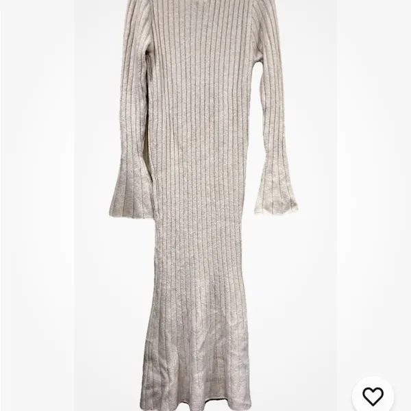 Princess Polly Super Maxi Sweater Body Con Mermaid Dress Ribbed Knit Medium/Large - Image 3