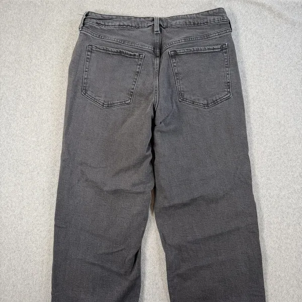 Old Navy Women's Size 12 High Rise O.G. Loose Fit Black Denim Jeans - Image 9