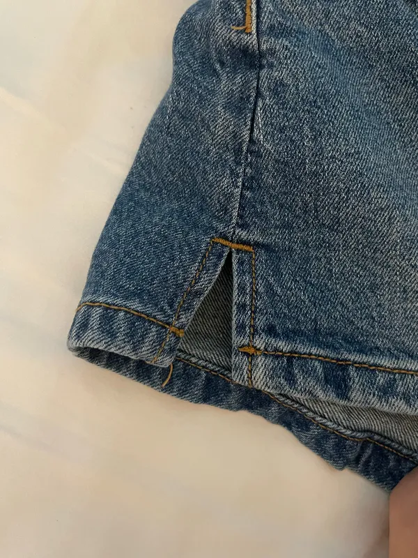 wild fable dark wash jean shorts mid rise - Image 3