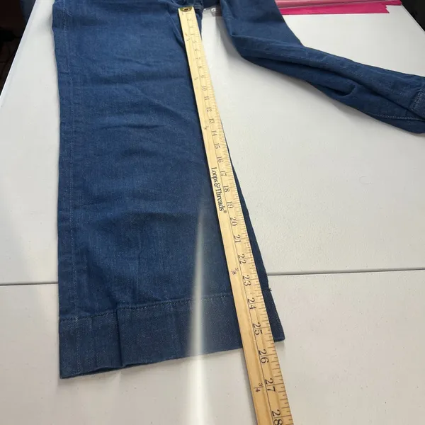 7‎ For All Mankind Straight Jeans Womens 26 Blue Denim Cotton Straight High Rise - Image 12
