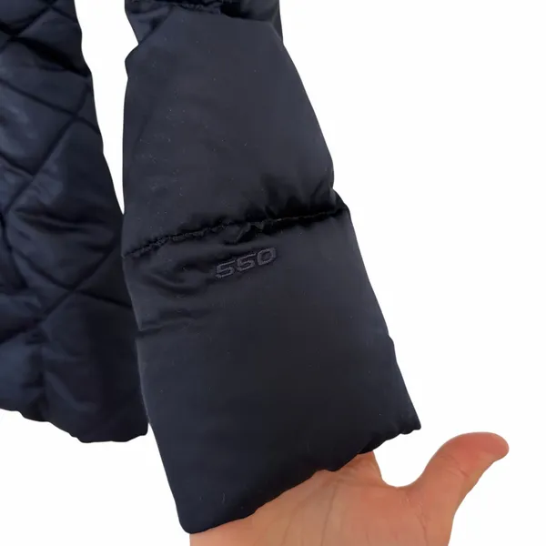 The North Face Navy Blue 550 Down Puffer Jacket Sz S - Image 4