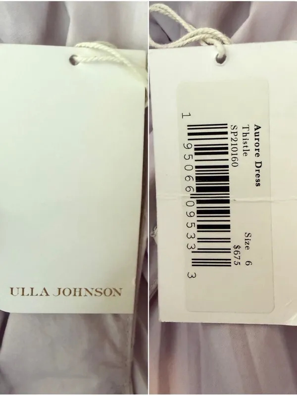 Ulla Johnson Aurore Ruffle Tiered Midi Dress Lavender Size 6 NWT - Image 8