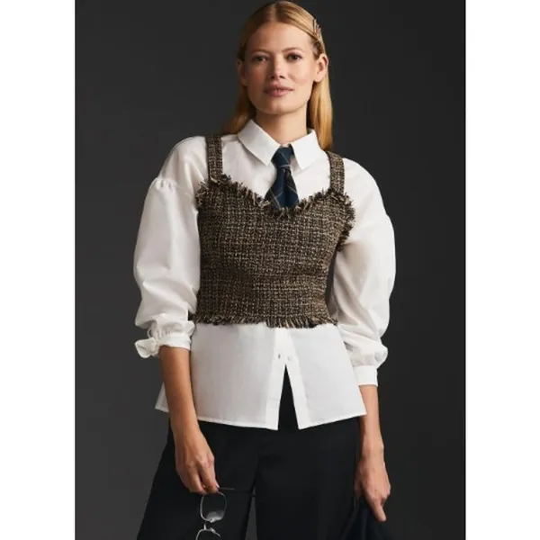 Mare Mare x Anthropologie White Blouse Sz. XL - Image 2