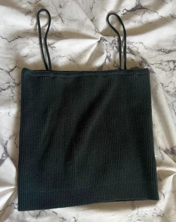 dark forest green Brandy Melville tank top  - Image 2